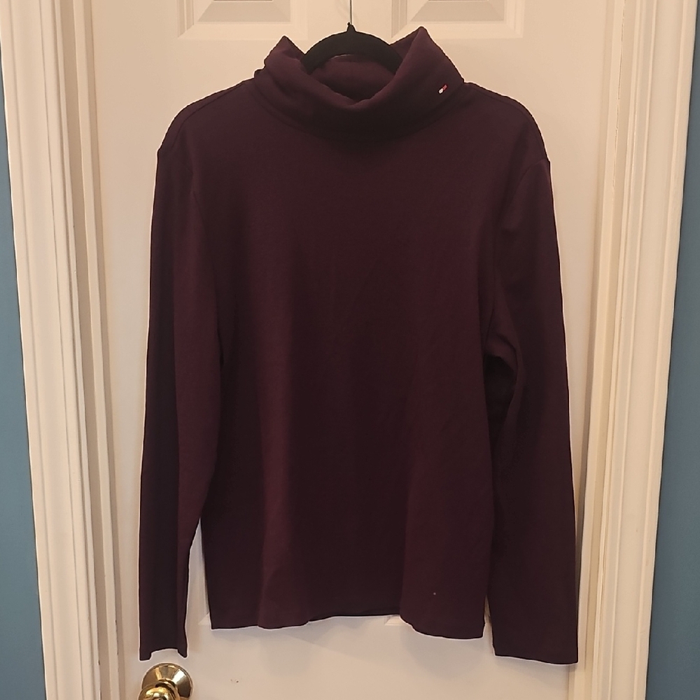 Tommy Hilfiger Deep Purple Turtleneck Sweater